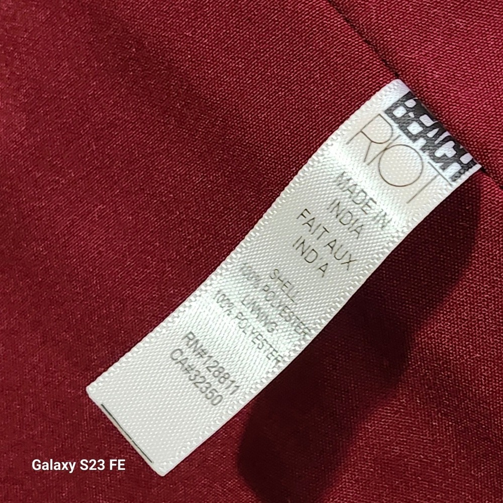 Beach Riot Burgundy Sherpa Moto Jacket Fleece Teddy Zip Up Womens XS Lined - Picture 5 of 12